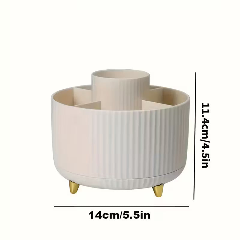 VORTIX SA™ 360° Rotating 5-Compartment Desk Organiser